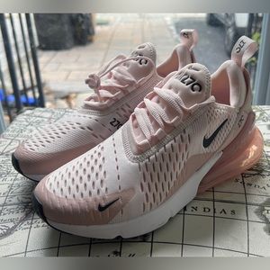 Nike Air Max 270 Light Soft Pink White Running AH6789-604 Women’s Size 7